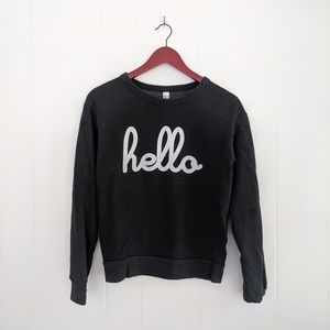 Hello American Apparel sweatshirt